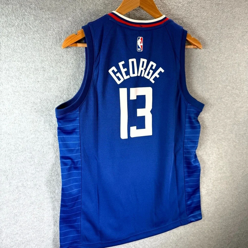 Nike Tank Top Youth L 14/18‎ Blue Dri-Fit LA Clippers Basketball Paul George #13